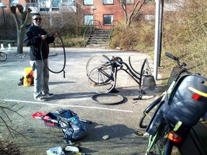 Här lagas det cyklar för fullt